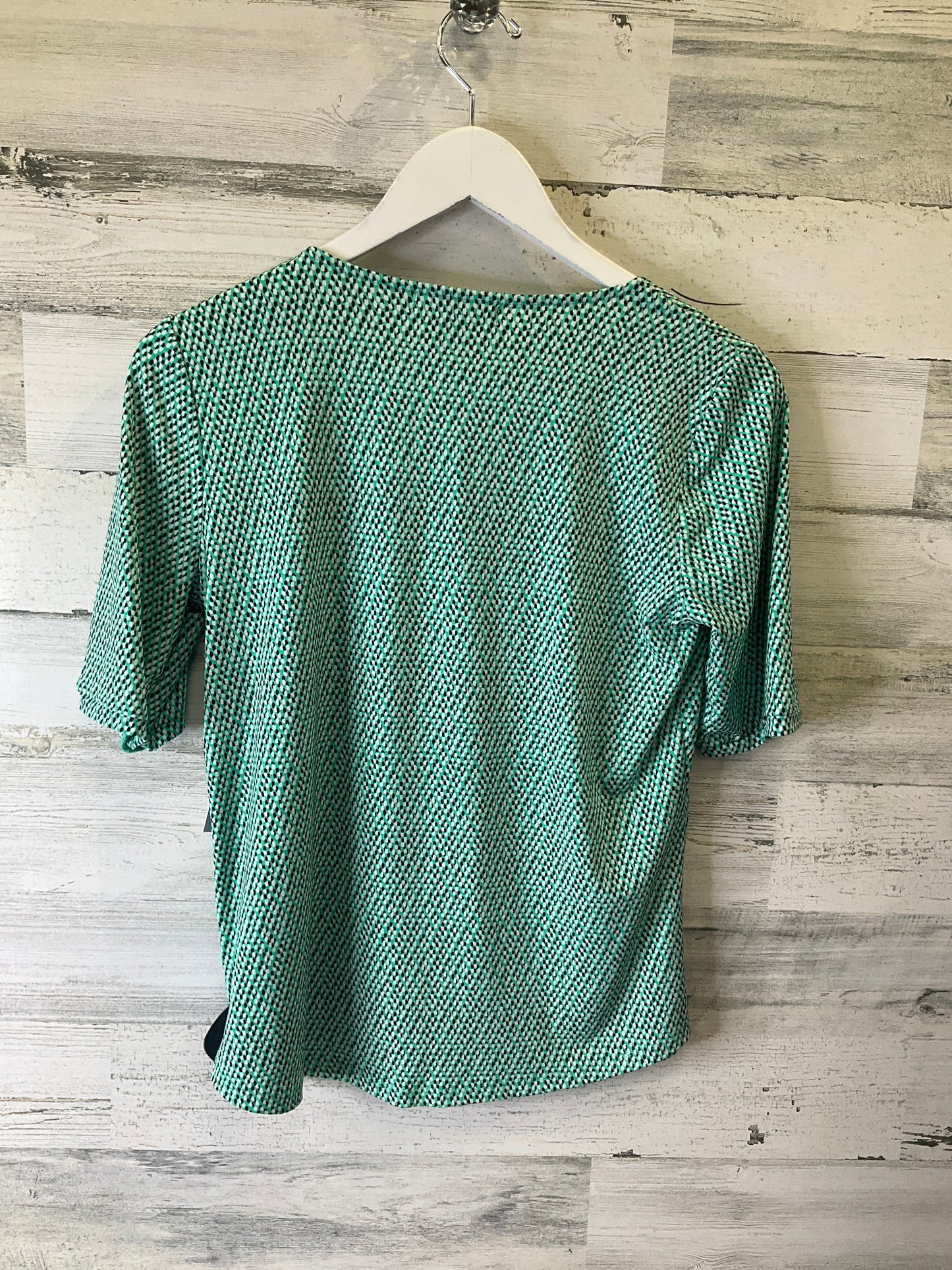 Green Top Short Sleeve Liz Claiborne, Size Petite  M