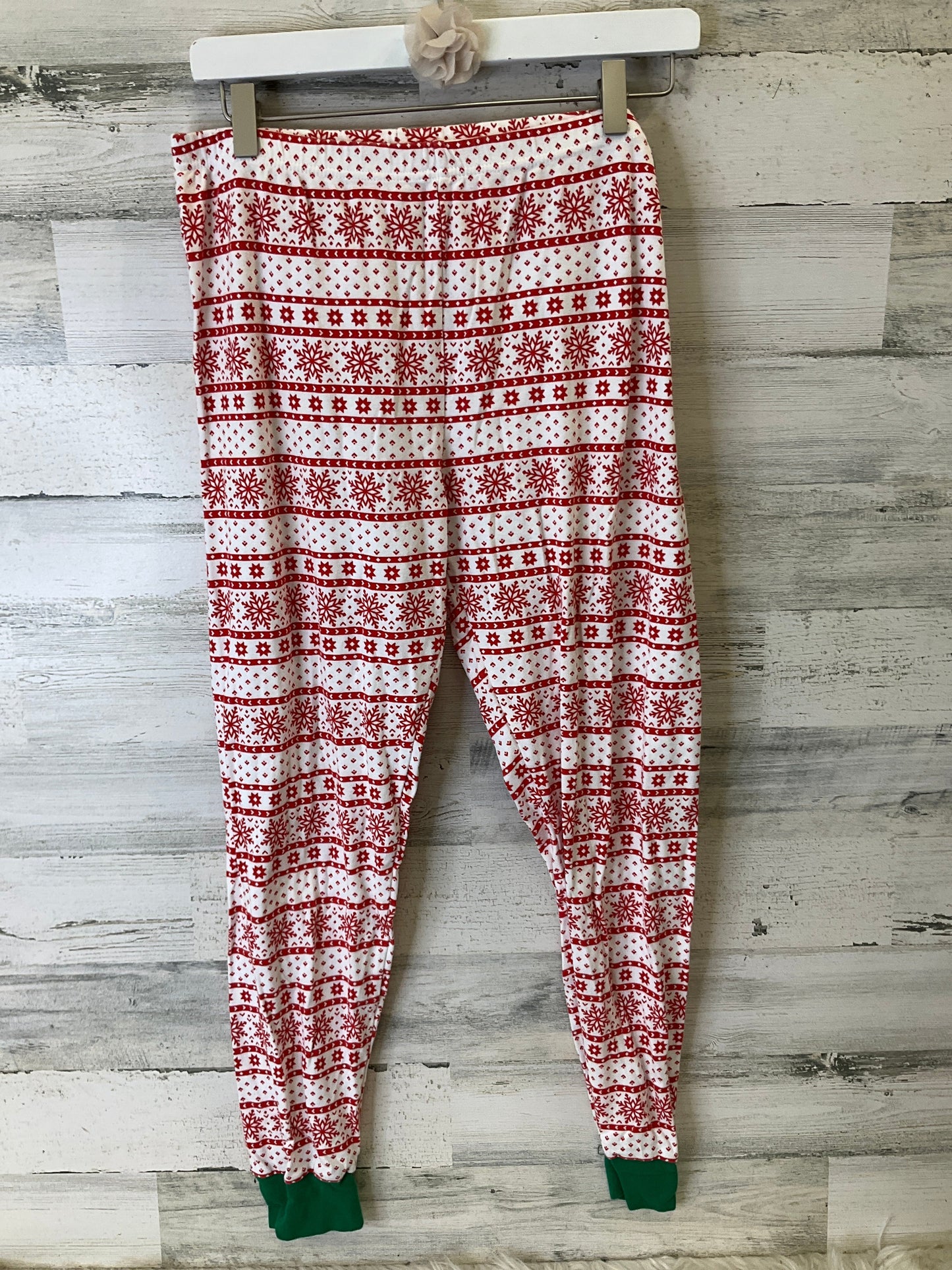 Pajamas 2pc By Clothes Mentor In Red & White, Size: M