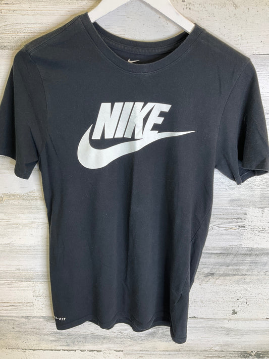 Black Athletic Top Short Sleeve Nike Apparel, Size S