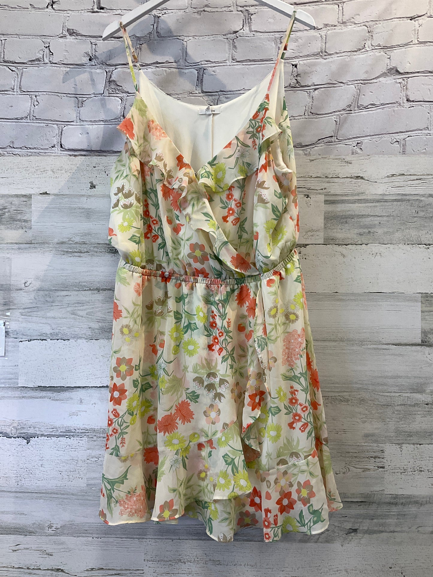 Dress Casual Short By Maurices In Green & Orange, Size: Xxl