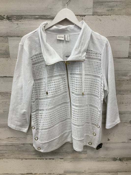 Jacket Other By Chicos In White, Size: L