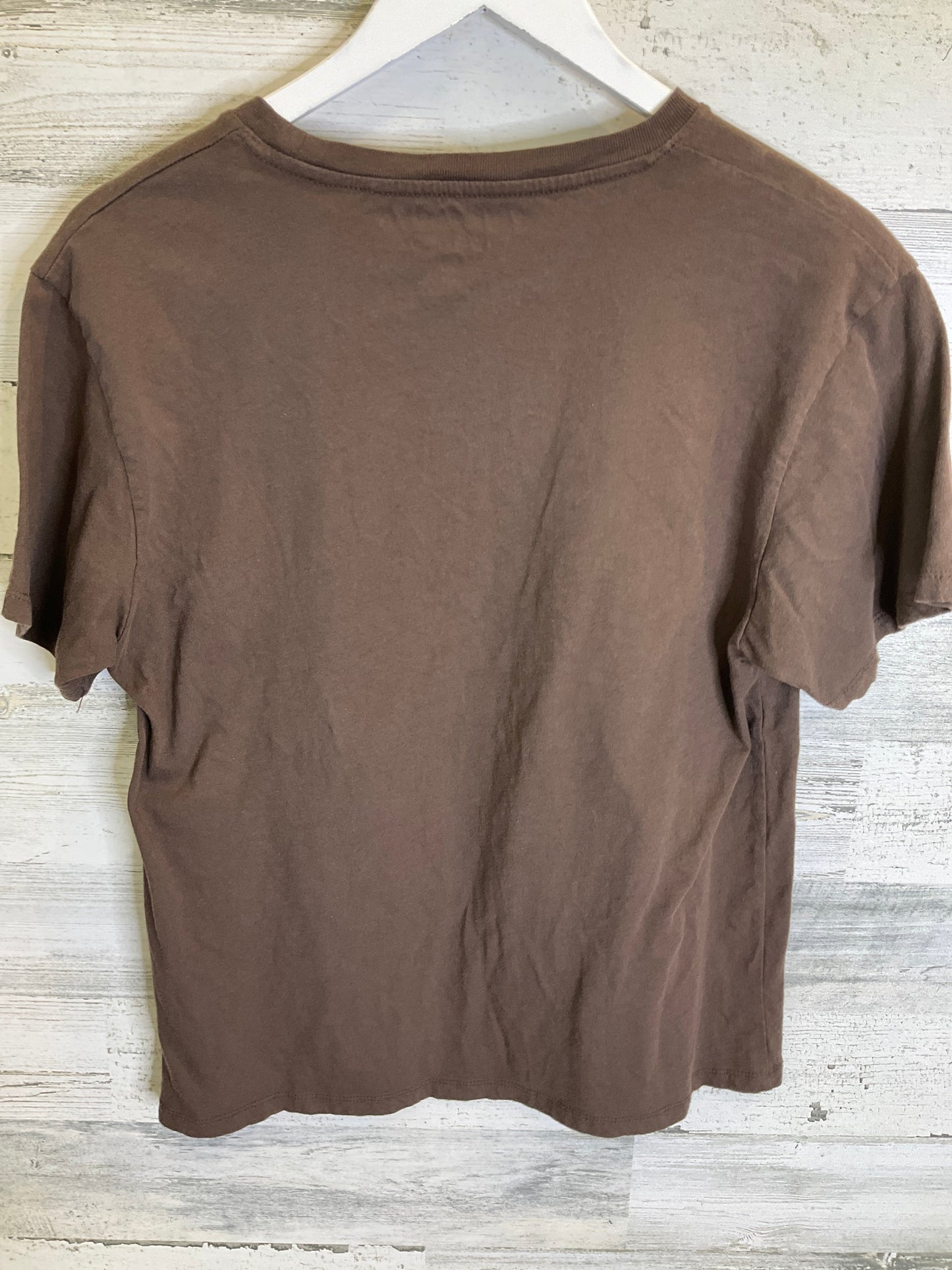 Top Short Sleeve By Clothes Mentor In Brown, Size: Xs