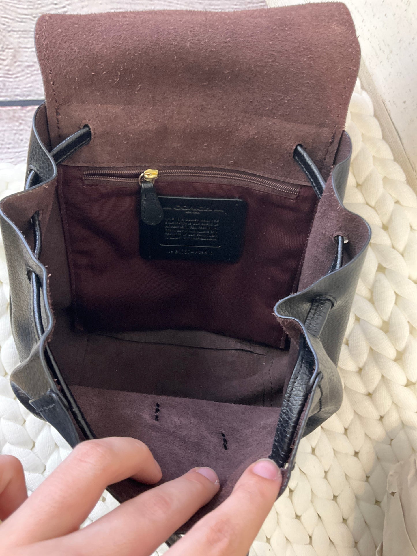 Backpack Designer Coach, Size Small