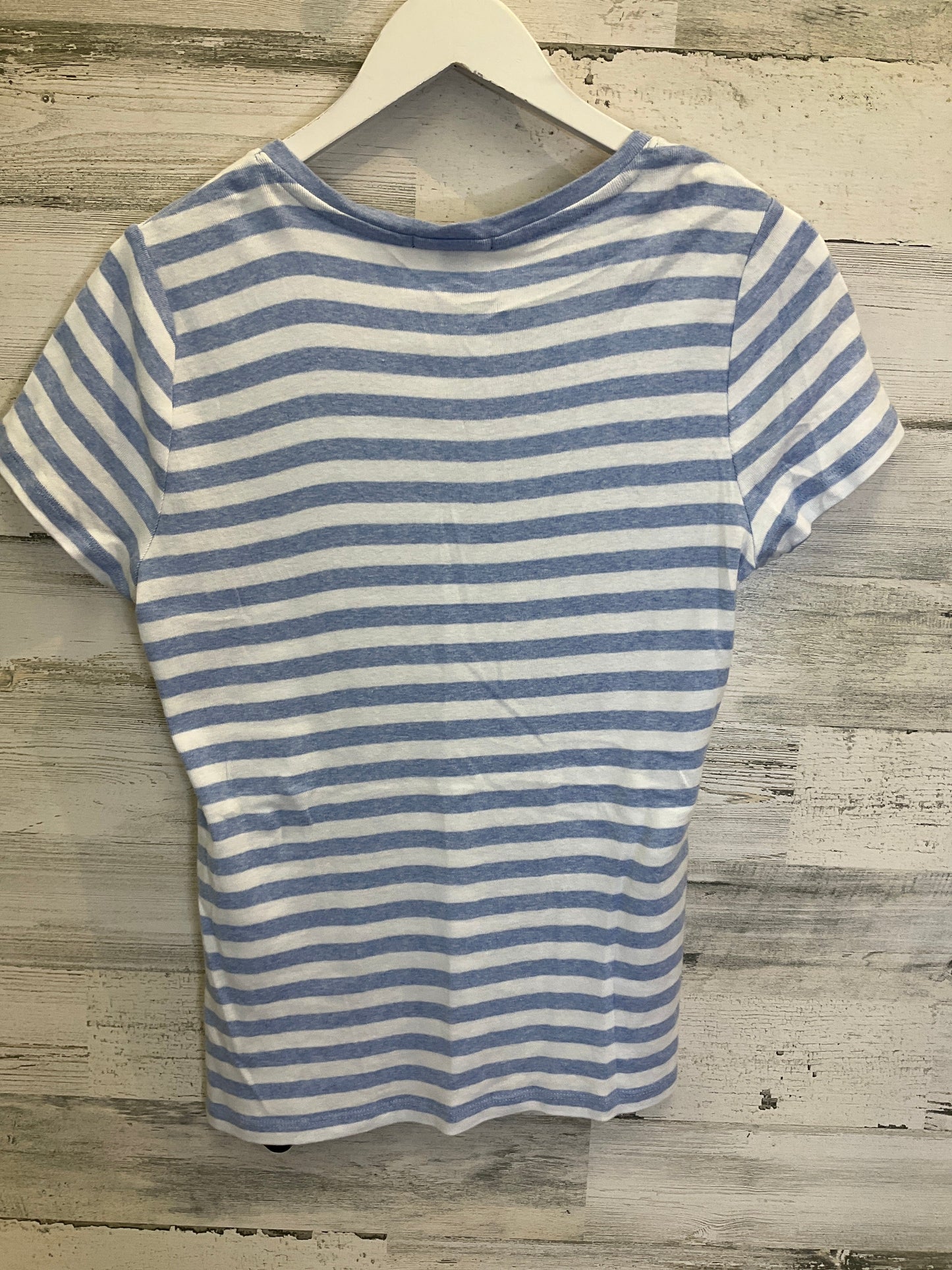 Blue & White Top Short Sleeve Tommy Hilfiger, Size M