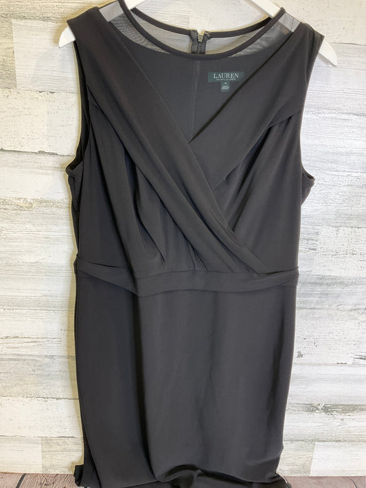 Black Dress Party Midi Lauren By Ralph Lauren, Size 1x