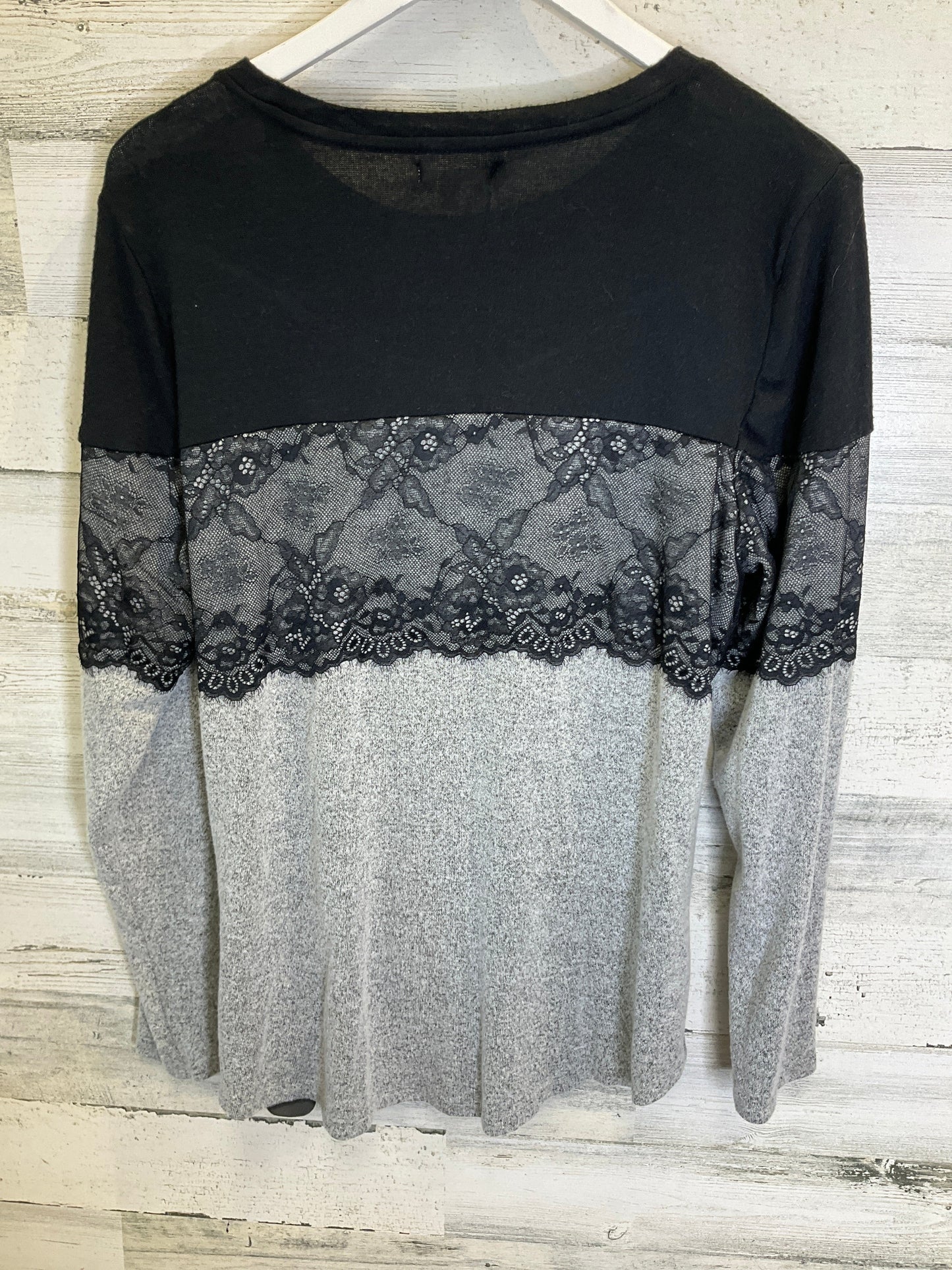 Grey Top Long Sleeve Maurices, Size L