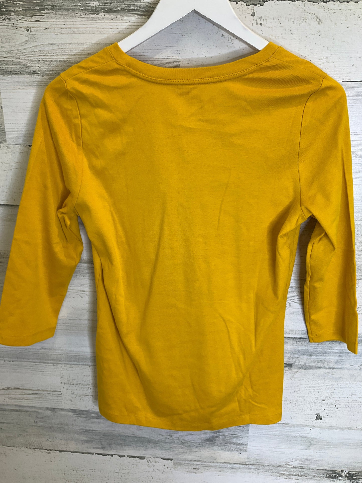 Gold Top 3/4 Sleeve Basic St Johns Bay, Size M