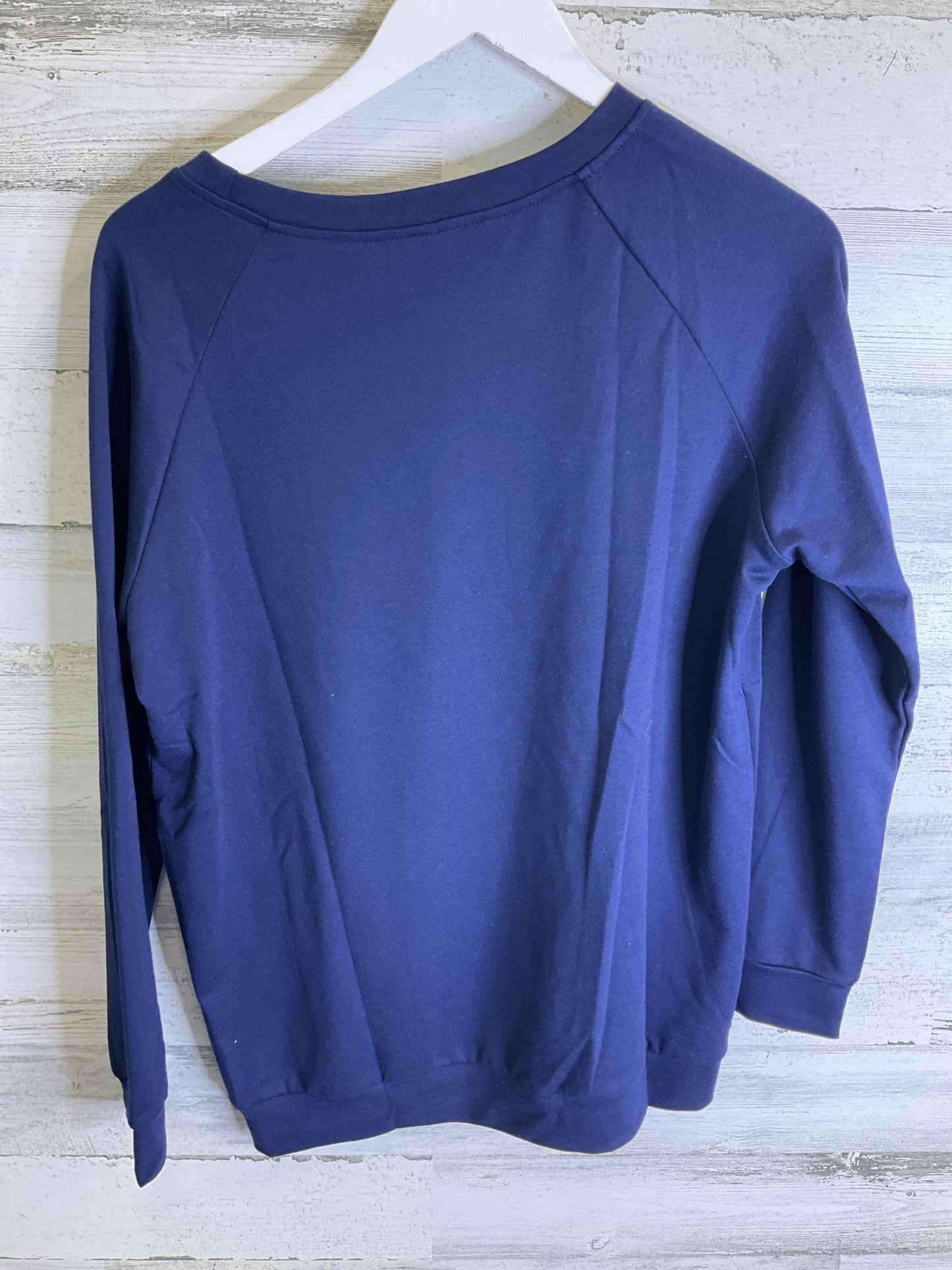 Top Long Sleeve By Clothes Mentor In Navy, Size: L