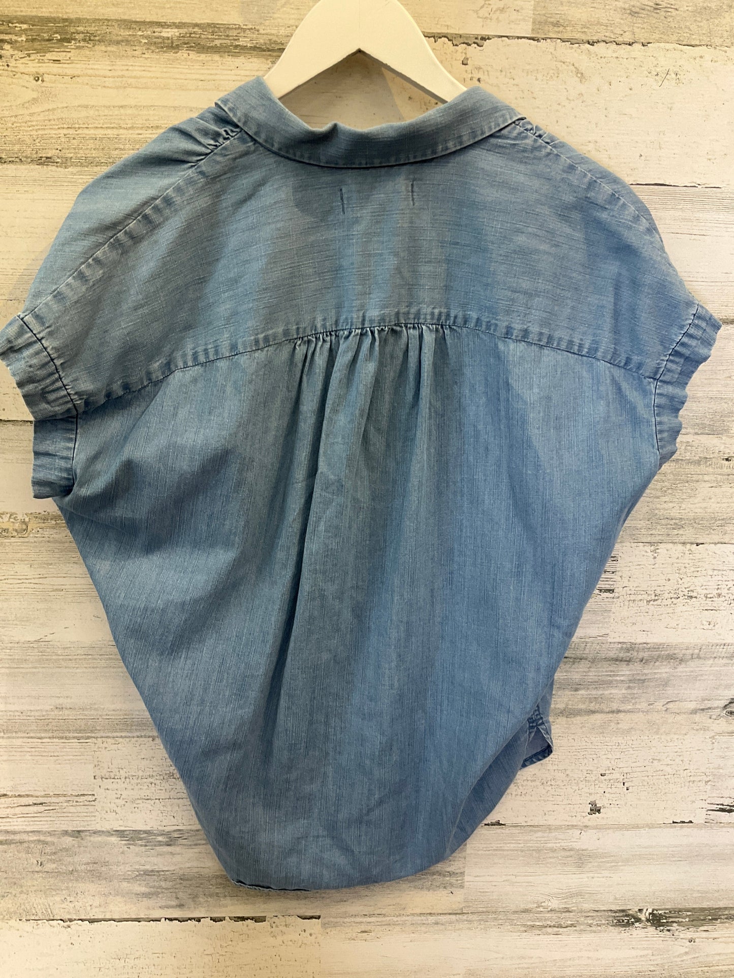 Blue Top Short Sleeve Madewell, Size Xxs