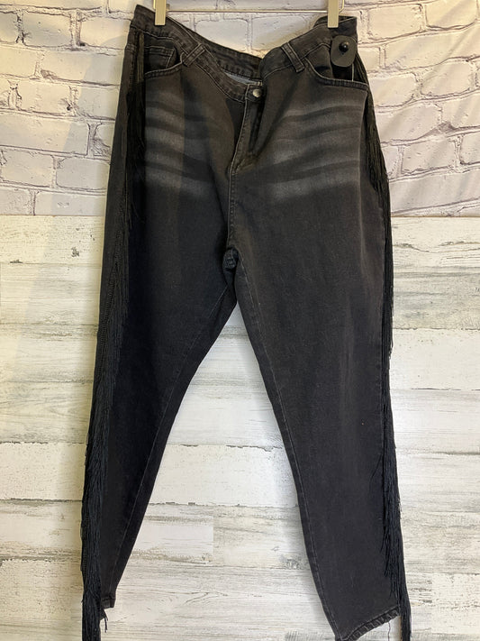 Black Jeans Straight Shein, Size 26