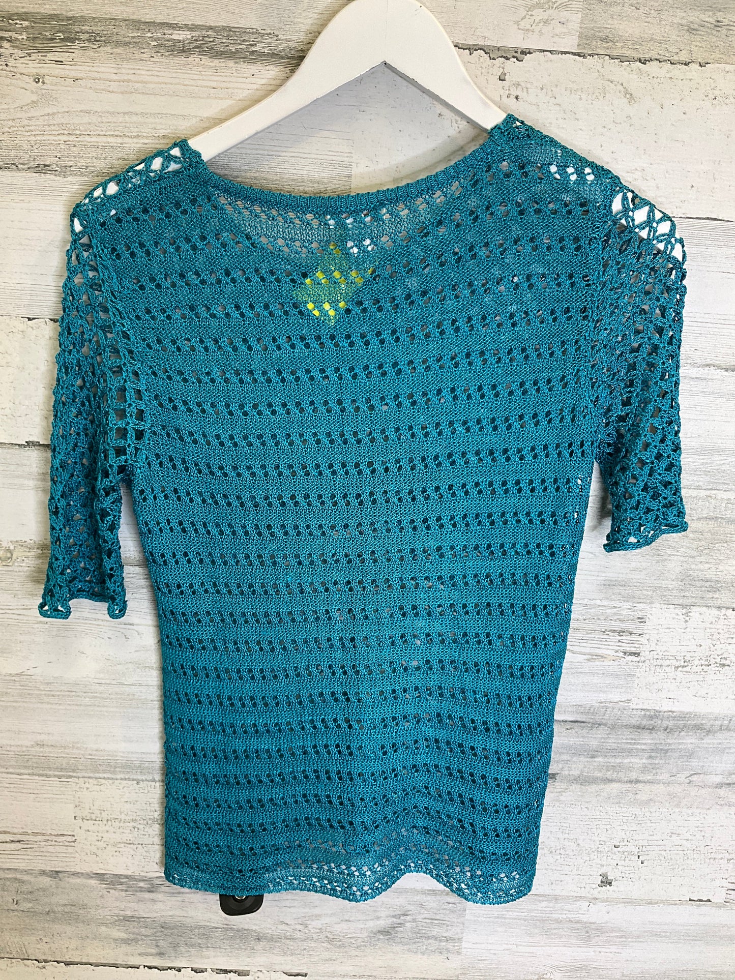 Blue Top Short Sleeve Chicos, Size S
