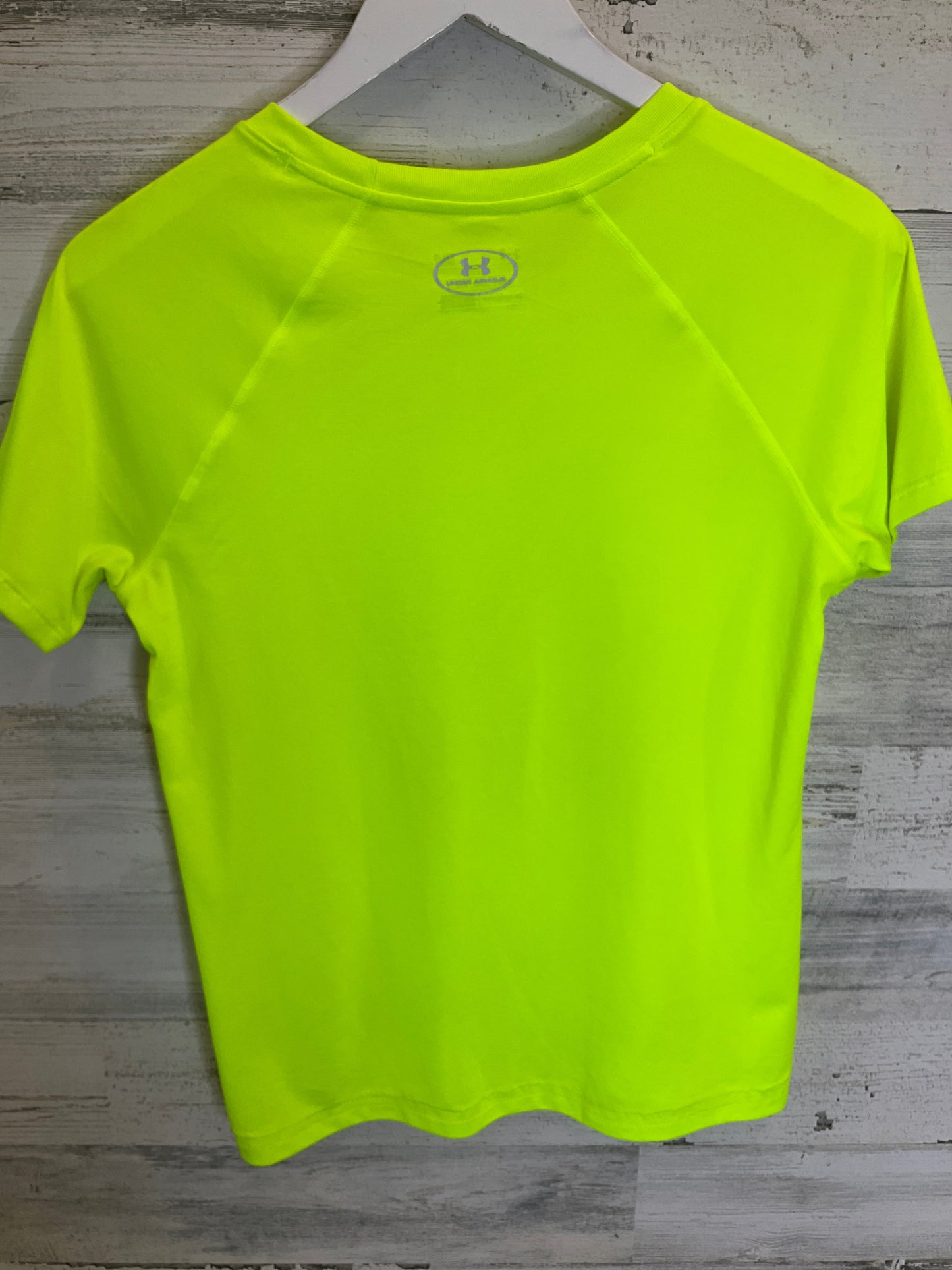 Green Athletic Top Short Sleeve Under Armour, Size S