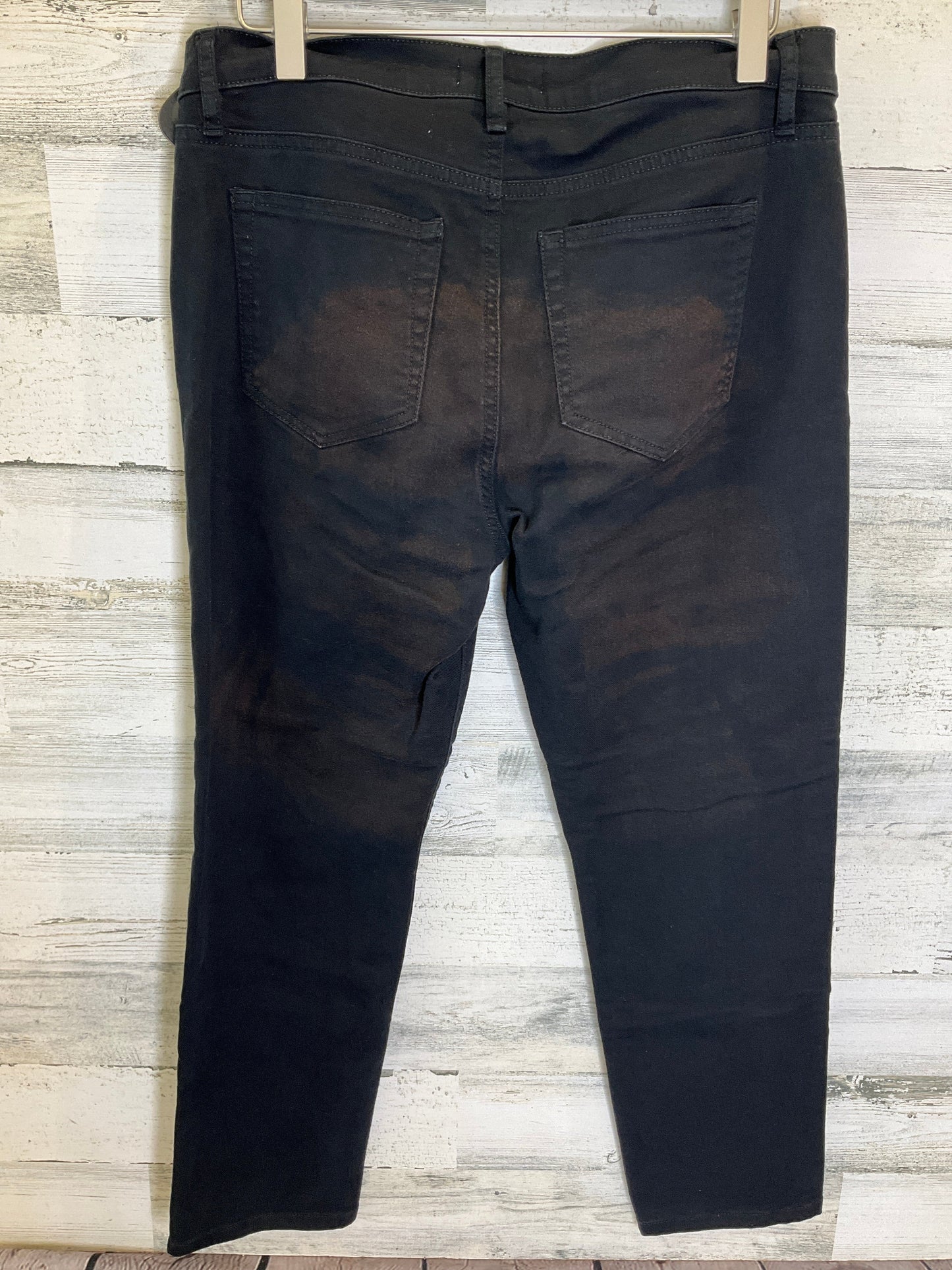 Black Jeans Straight Loft, Size 8