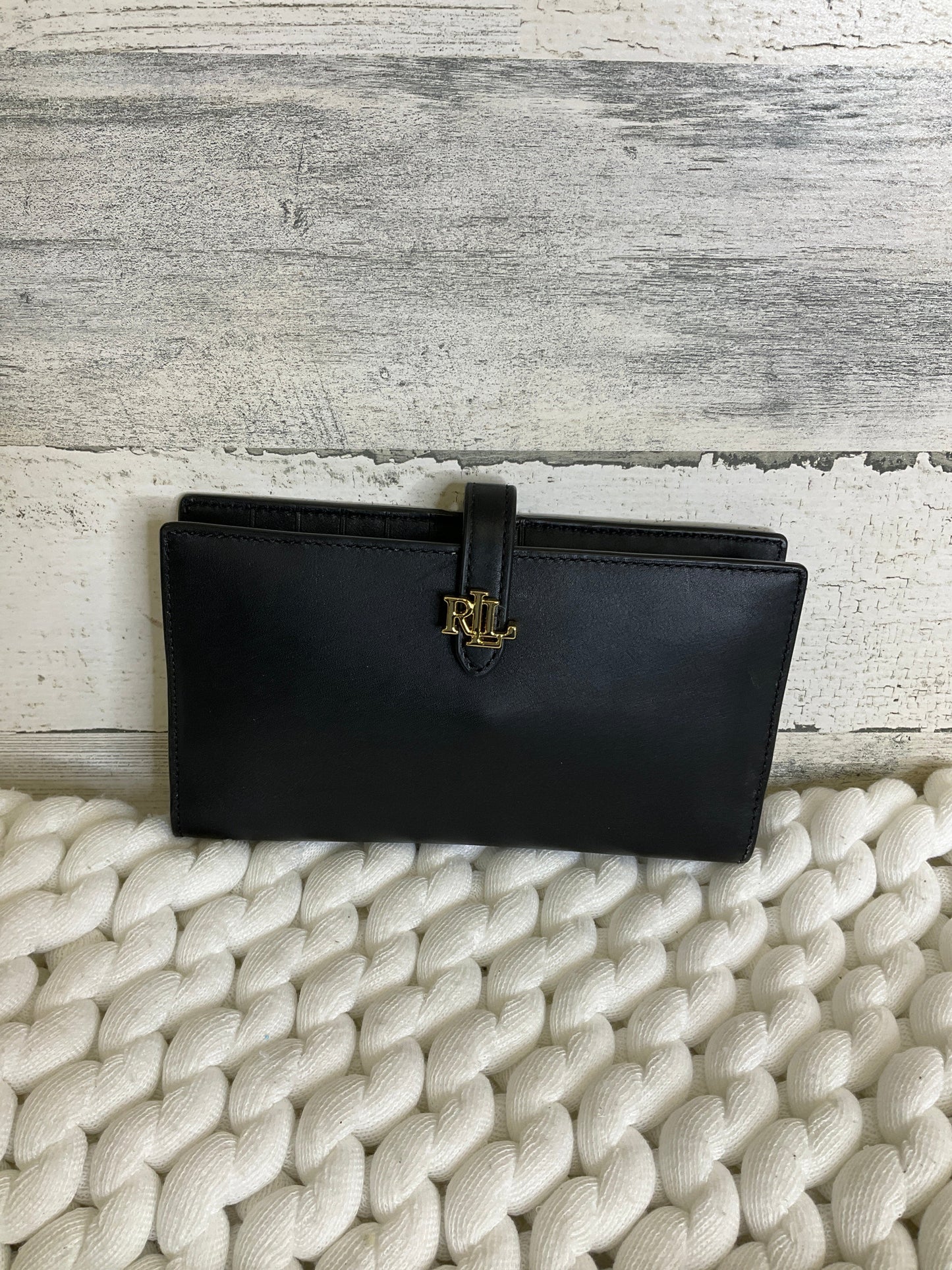 Wallet Leather Ralph Lauren, Size Large
