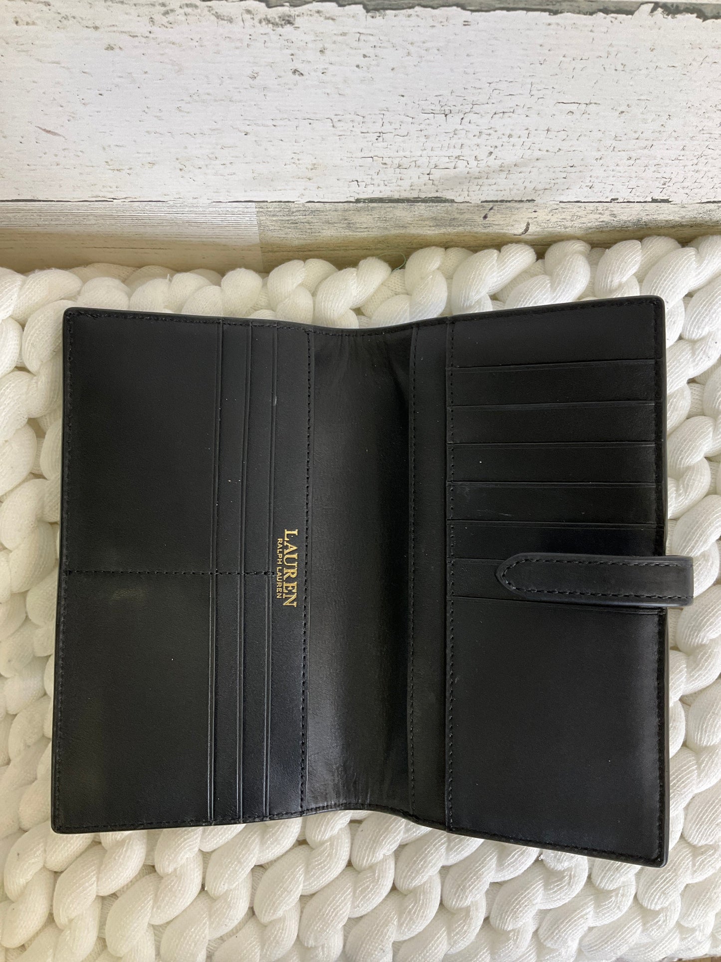 Wallet Leather Ralph Lauren, Size Large