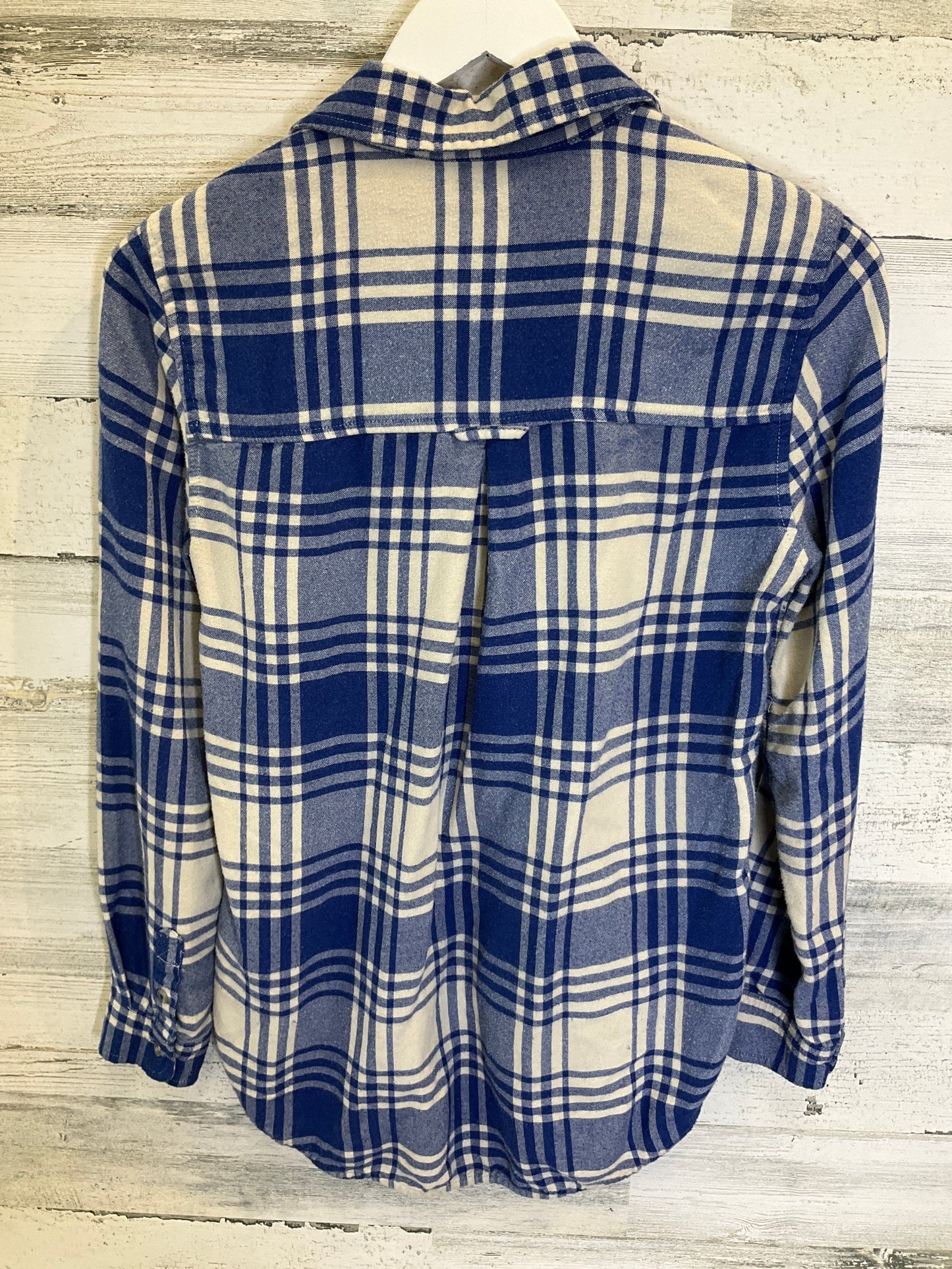 Blue & White Top Long Sleeve American Eagle, Size Xs