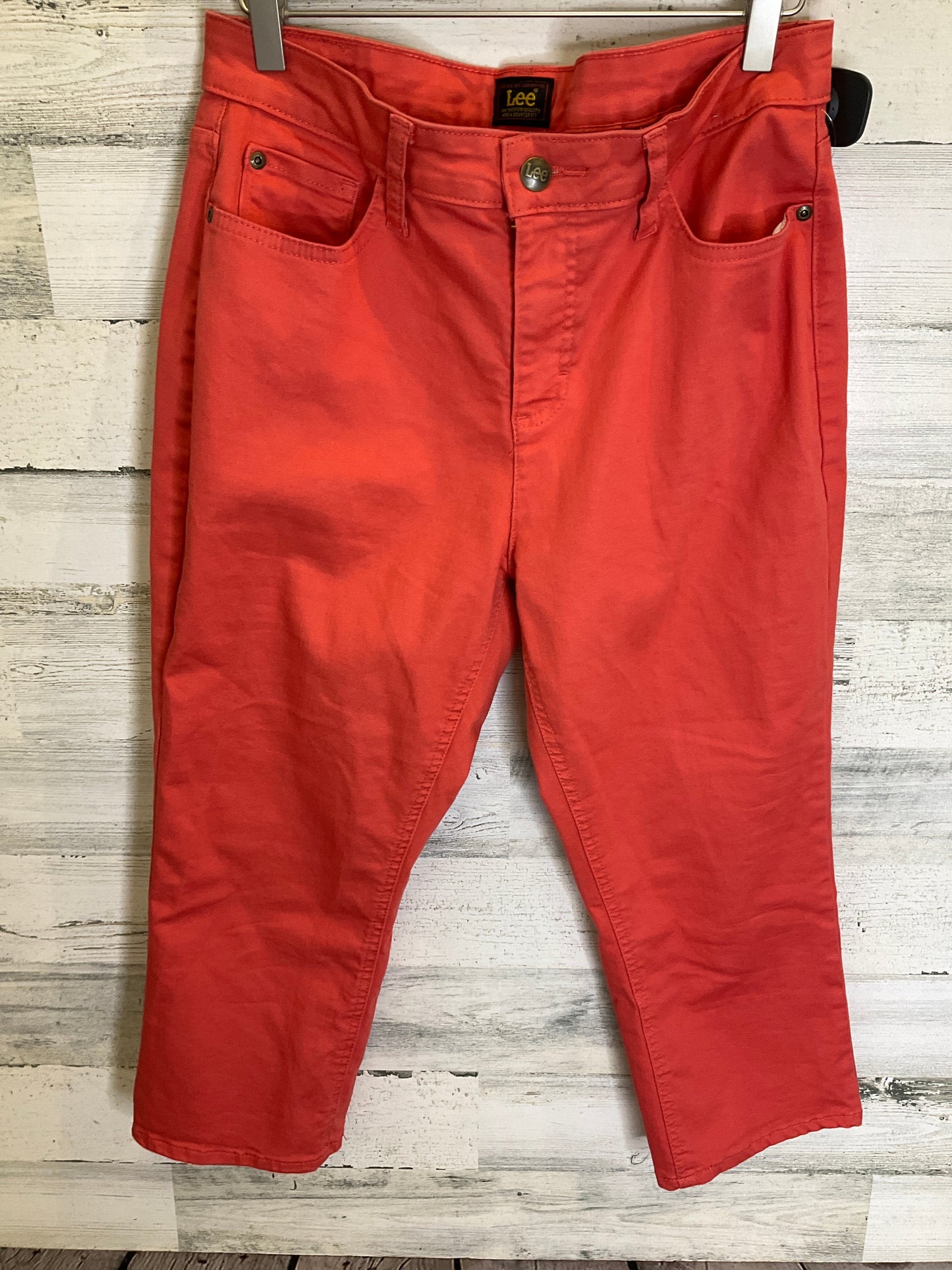 Orange Capris Lee, Size 12