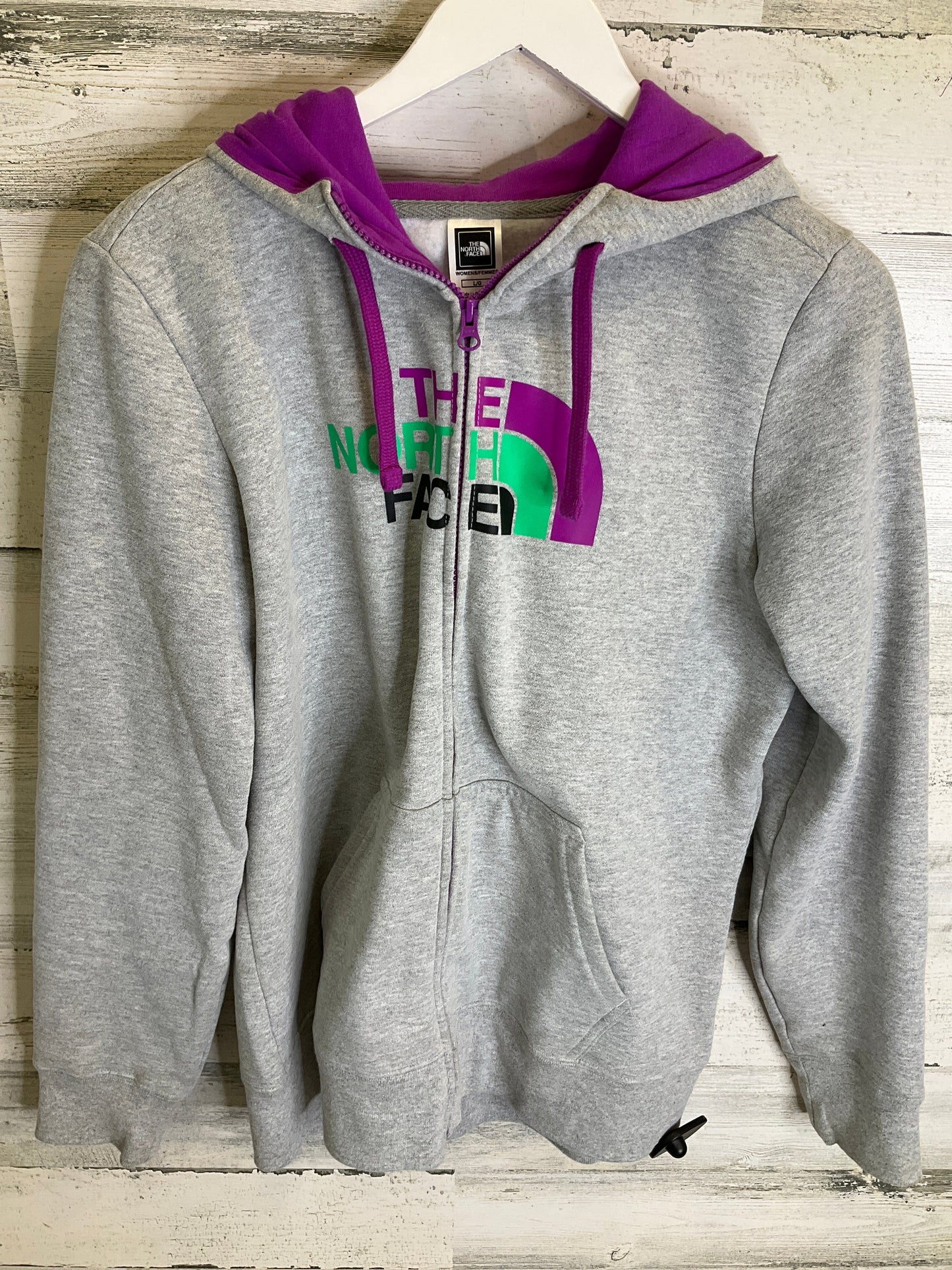 Grey & Purple Athletic Jacket The North Face, Size L