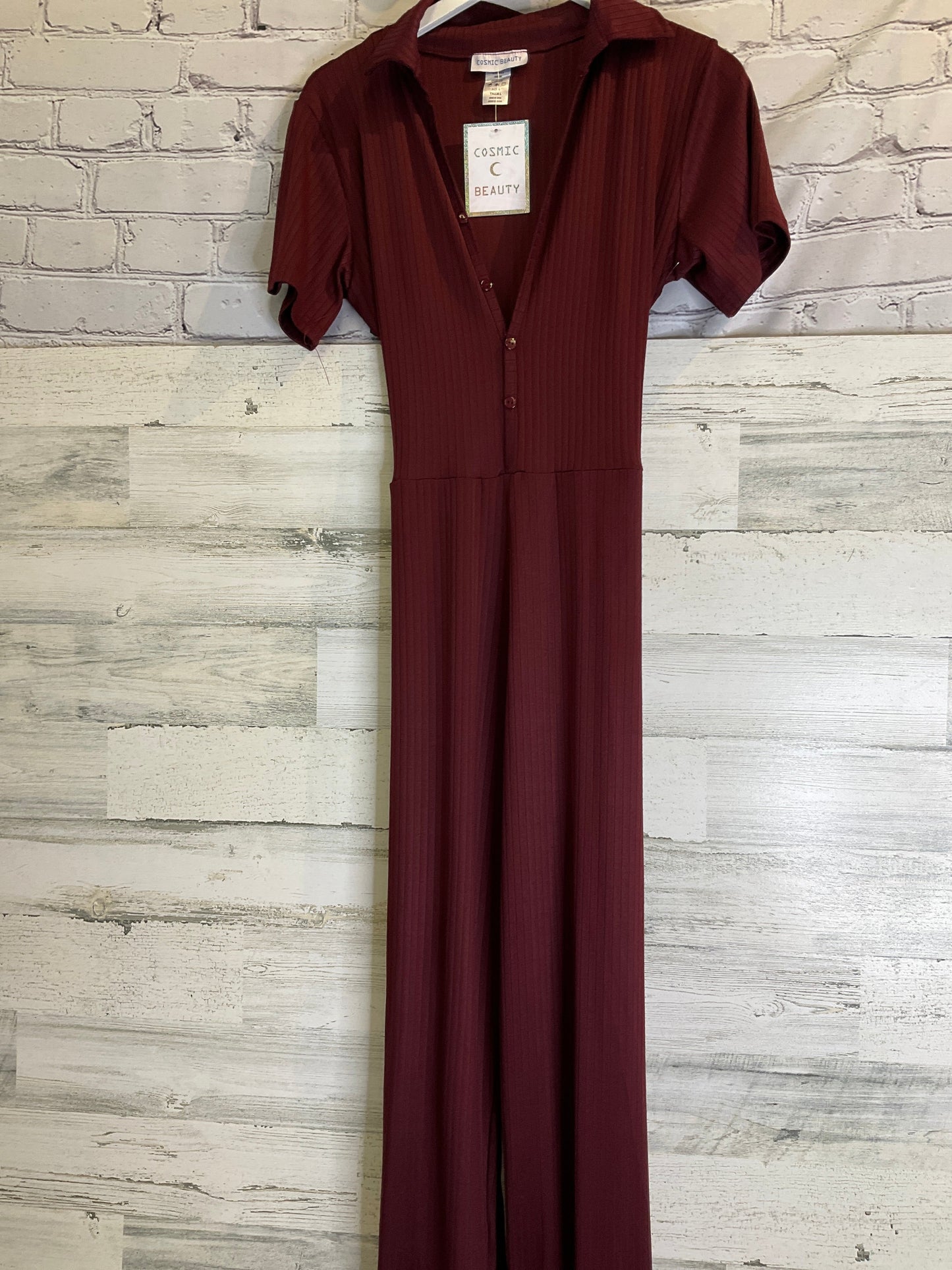 Red Jumpsuit Clothes Mentor, Size L