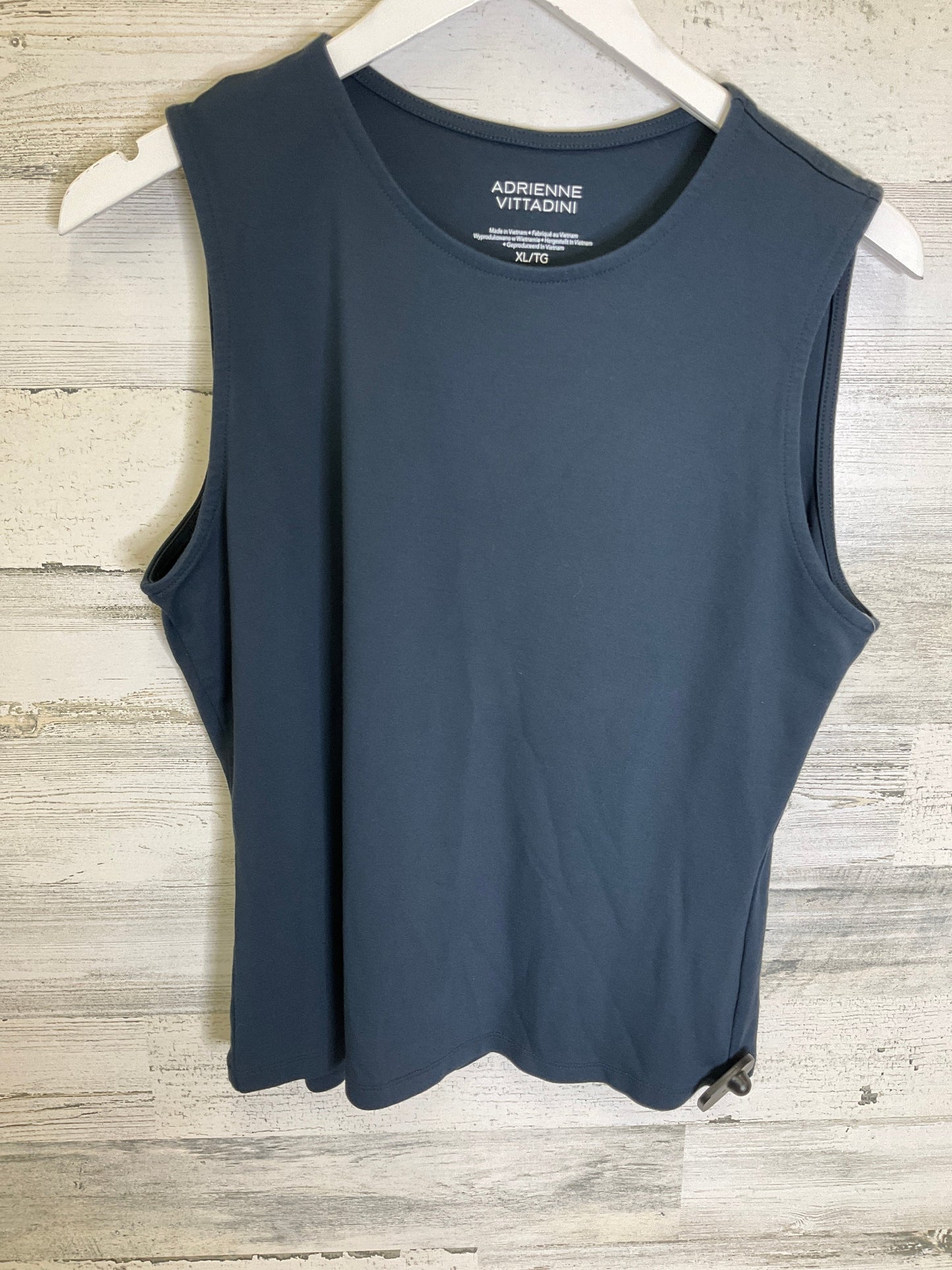 Navy Top Sleeveless Adrienne Vittadini, Size Xl