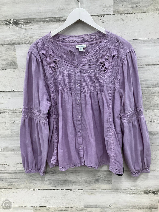 Top Long Sleeve By Sundance In Purple, Size: Xxl