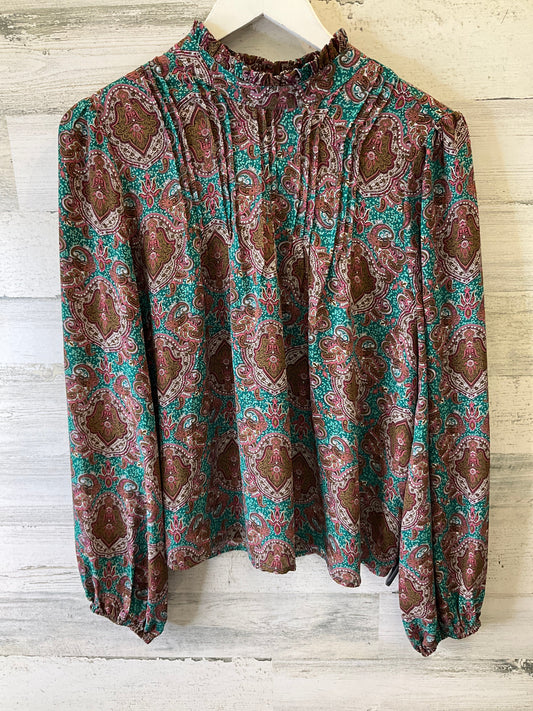 TOP LS JOIE in BROWN, Size: M