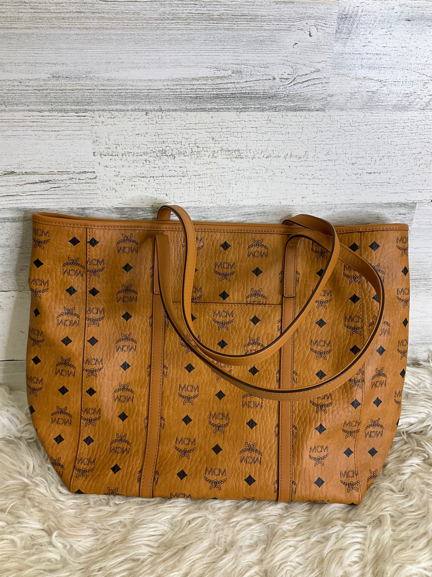 Tote Luxury Designer By Mcm, Size: Large