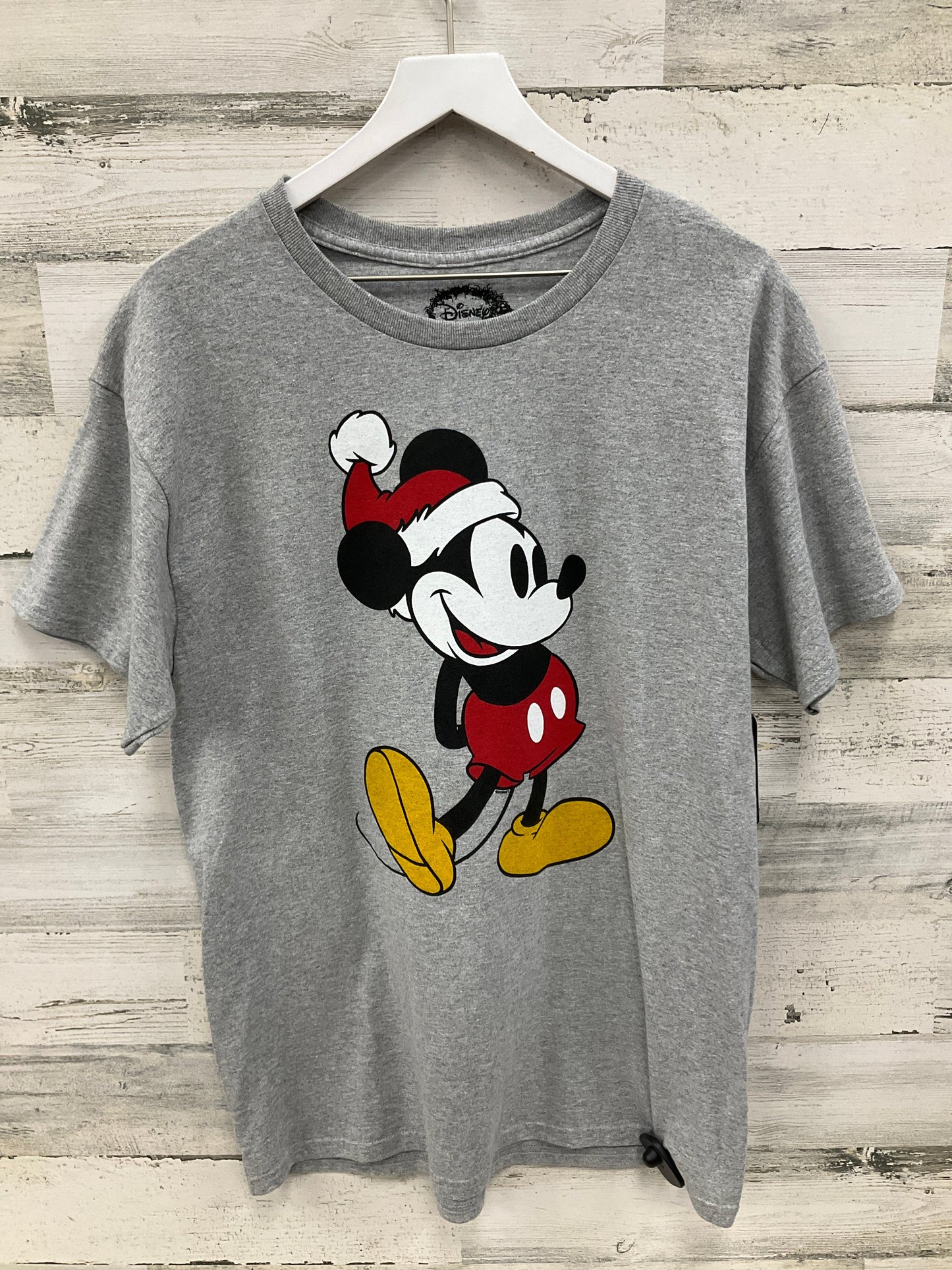 Top Short Sleeve By Disney Store In Grey, Size: L