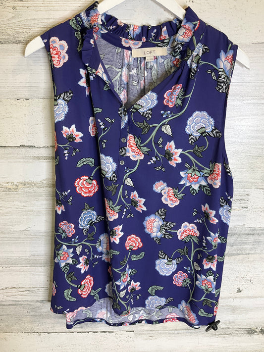 Top Sleeveless By Loft In Purple, Size: Xl