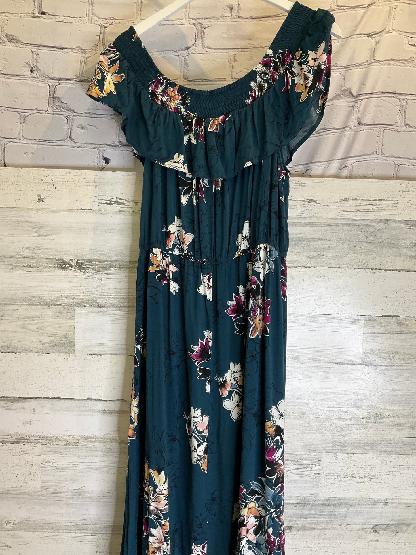 Dress Casual Maxi By Maurices In Teal, Size: Xl