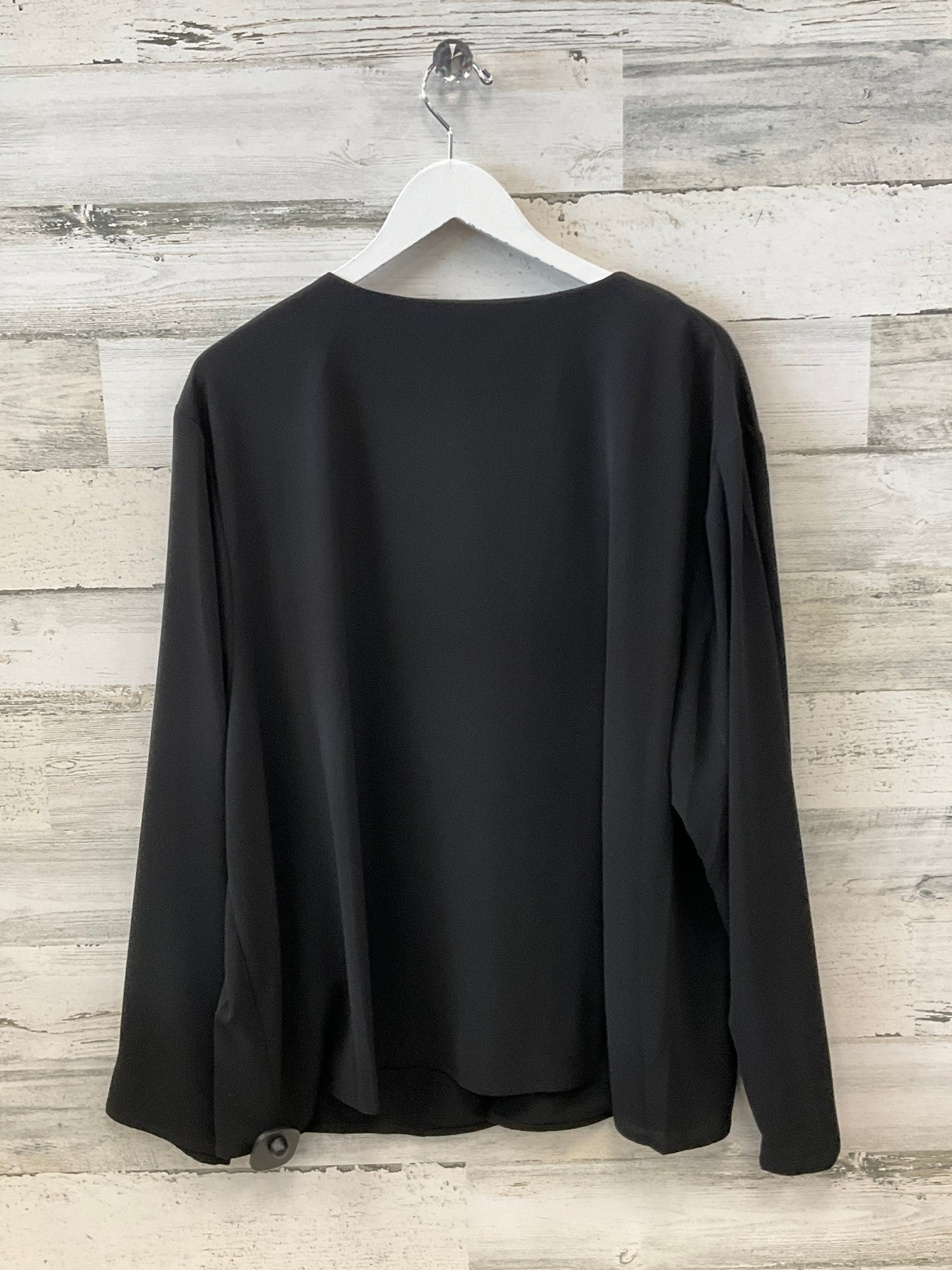 Top Long Sleeve By Cmf In Black, Size: 4x