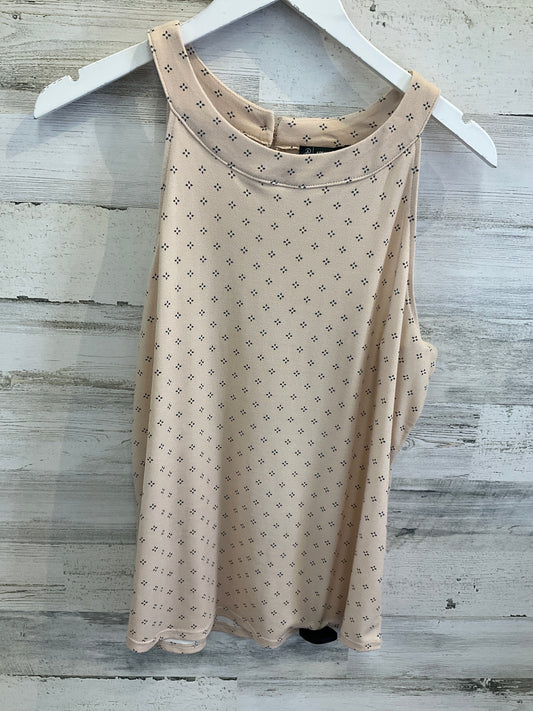 Top Sleeveless By Adrianna Papell In Peach, Size: M