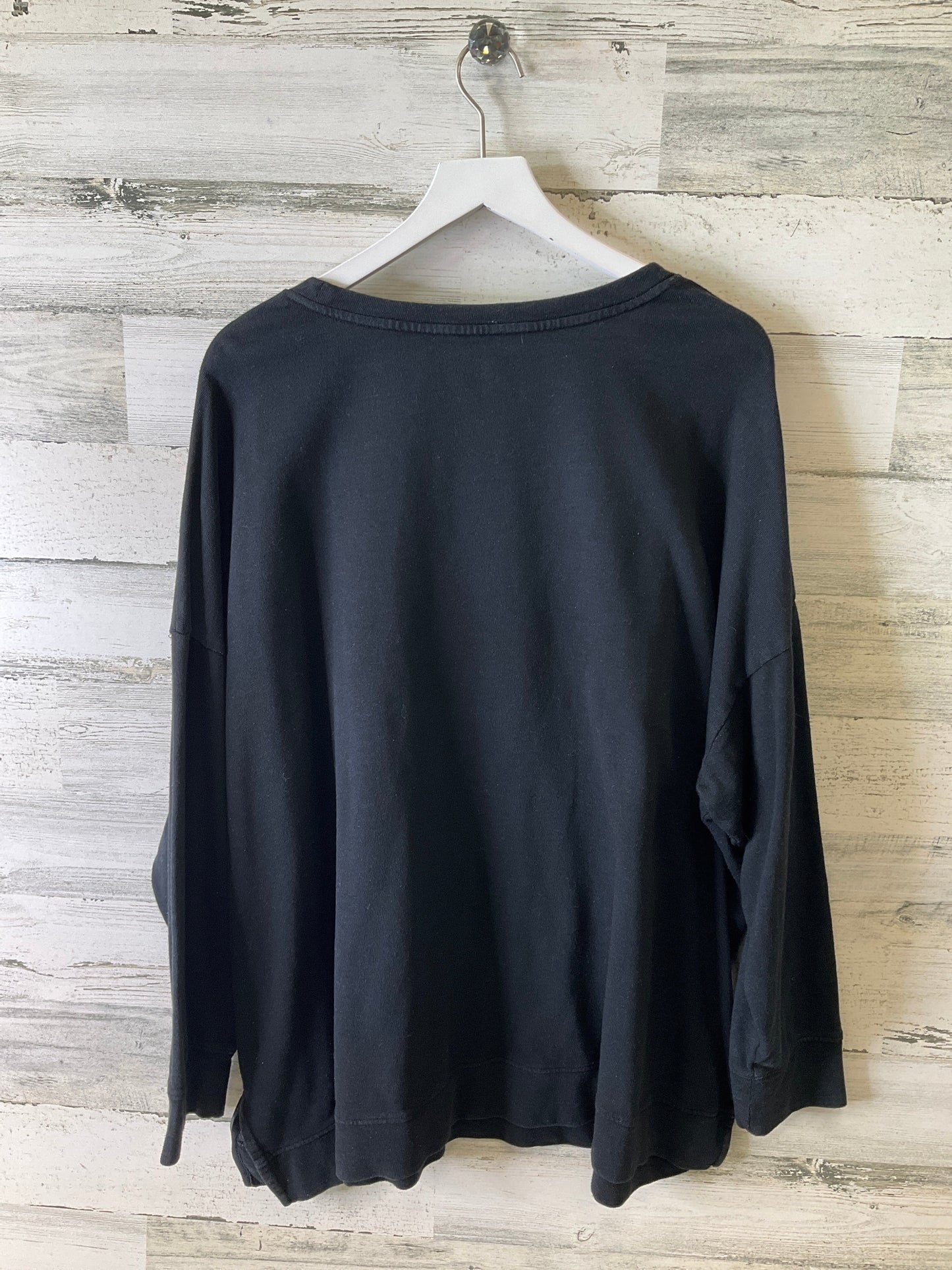 Sweatshirt Crewneck By Terra & Sky In Black, Size: 4x