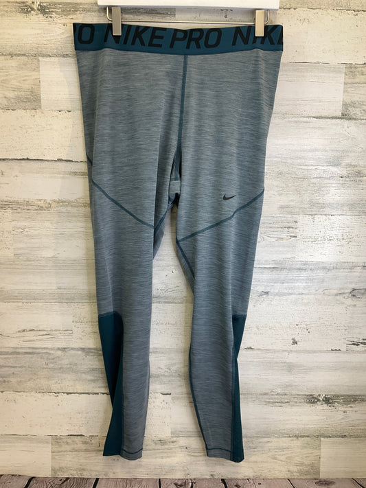 Athletic Leggings By Nike Apparel In Blue, Size: 1x