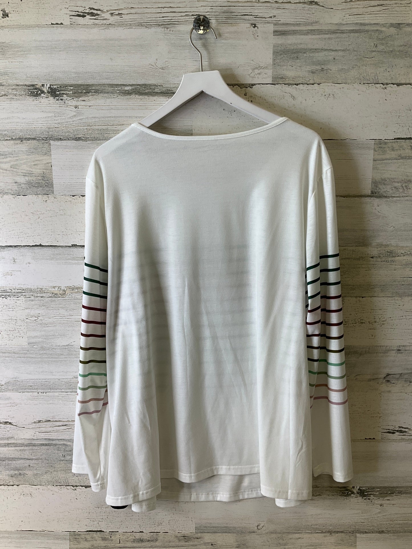 Top Long Sleeve By Cmf In White, Size: 4x