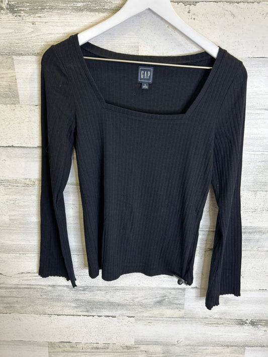 Top Long Sleeve By Gap In Black, Size: S