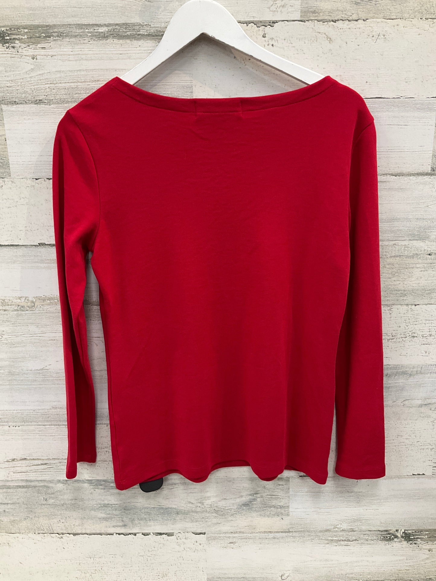 Top Long Sleeve By Karen Scott In Red, Size: Petite  M