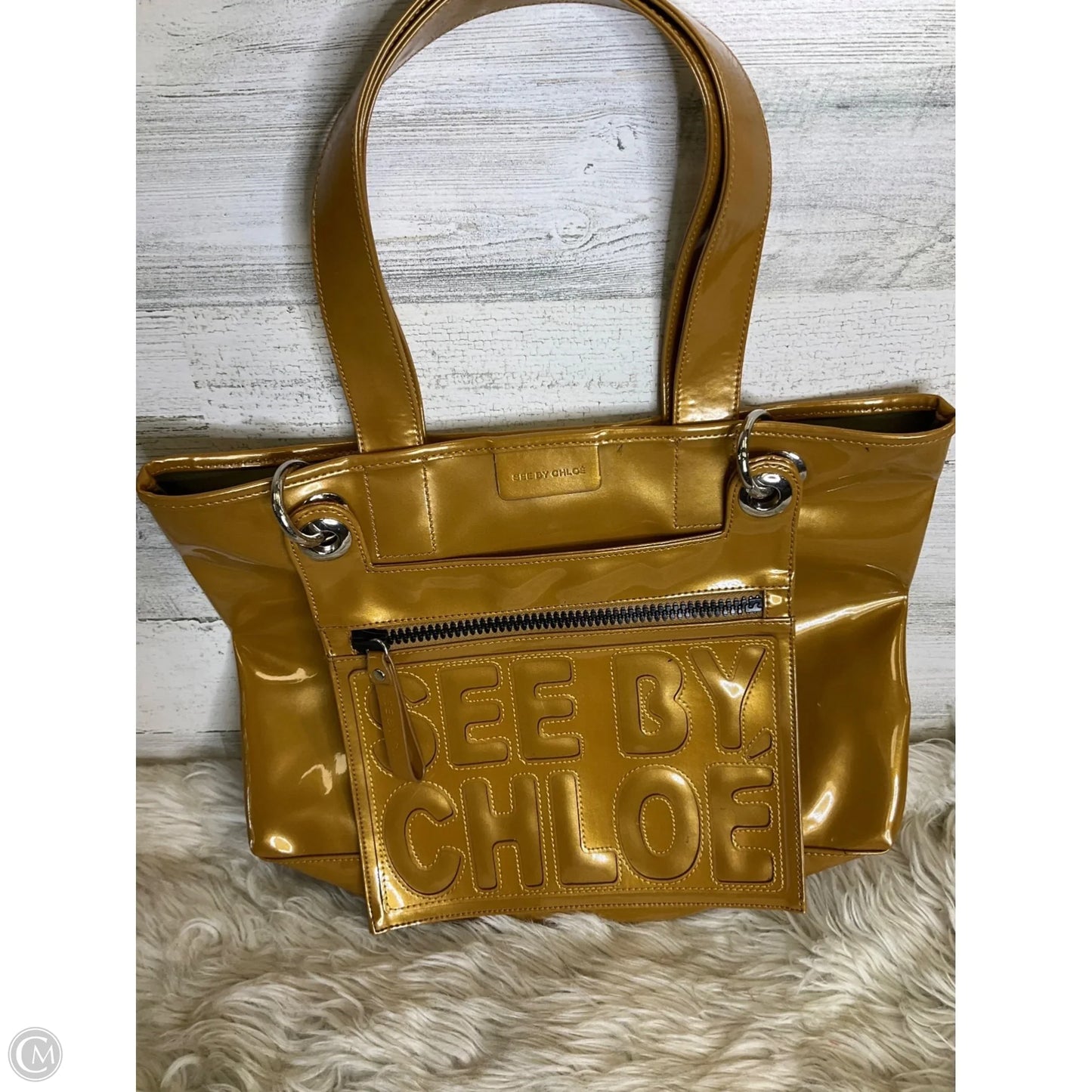 Tote Luxury Designer By Chloe, Size: Large