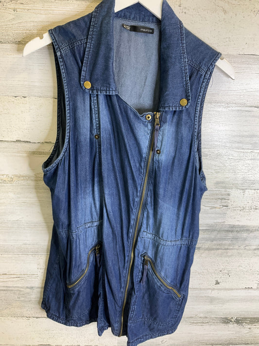 Vest Other By Maurices In Blue Denim, Size: Xl