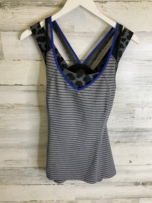 Athletic Tank Top By Lululemon In Grey, Size: 8