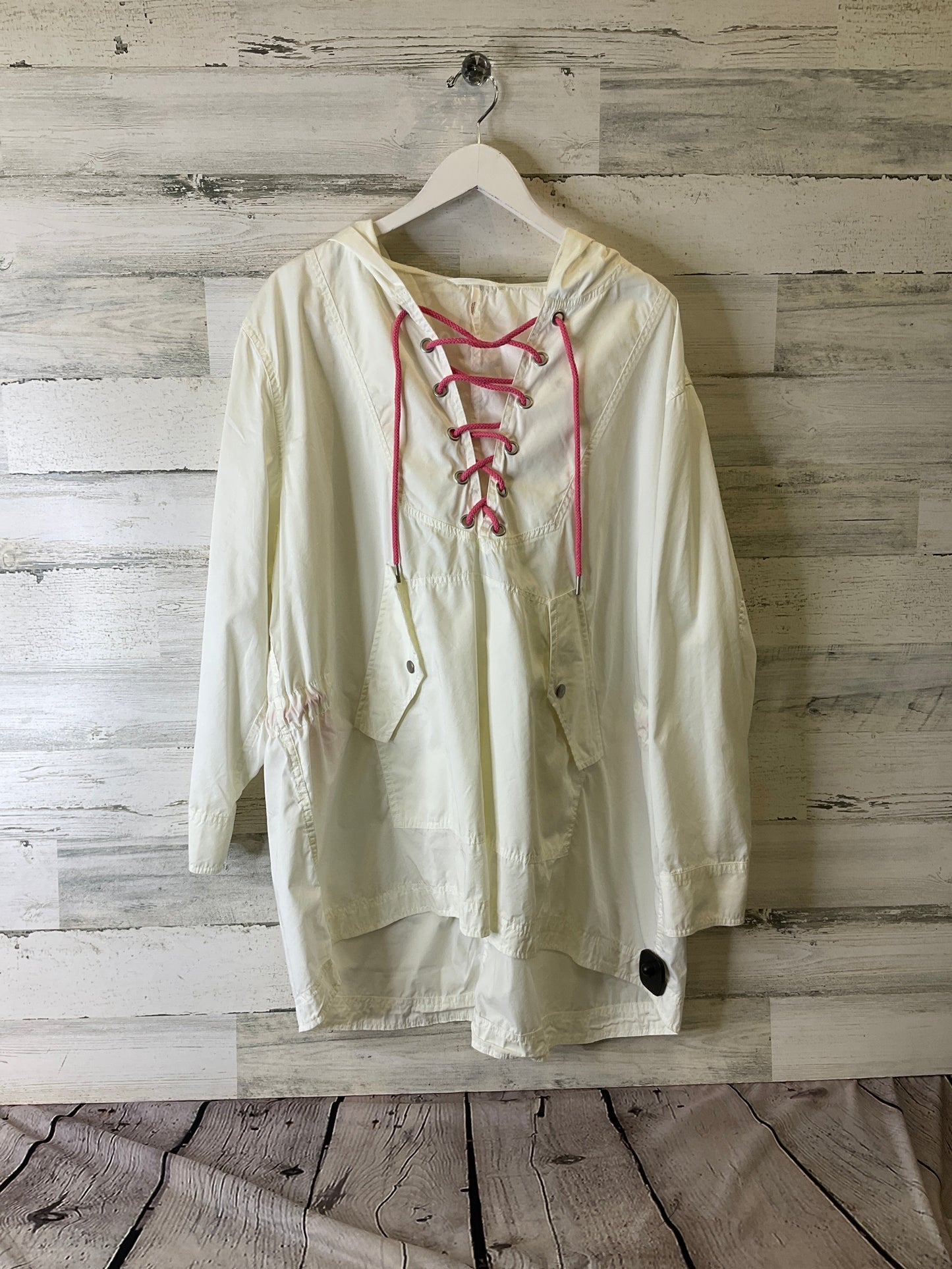 Jacket Windbreaker By Free People In White, Size: S