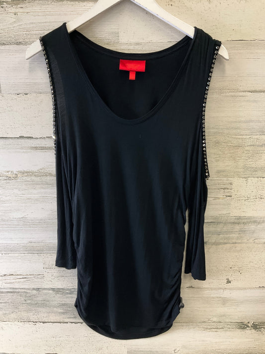 Top 3/4 Sleeve By Jennifer Lopez In Black, Size: L