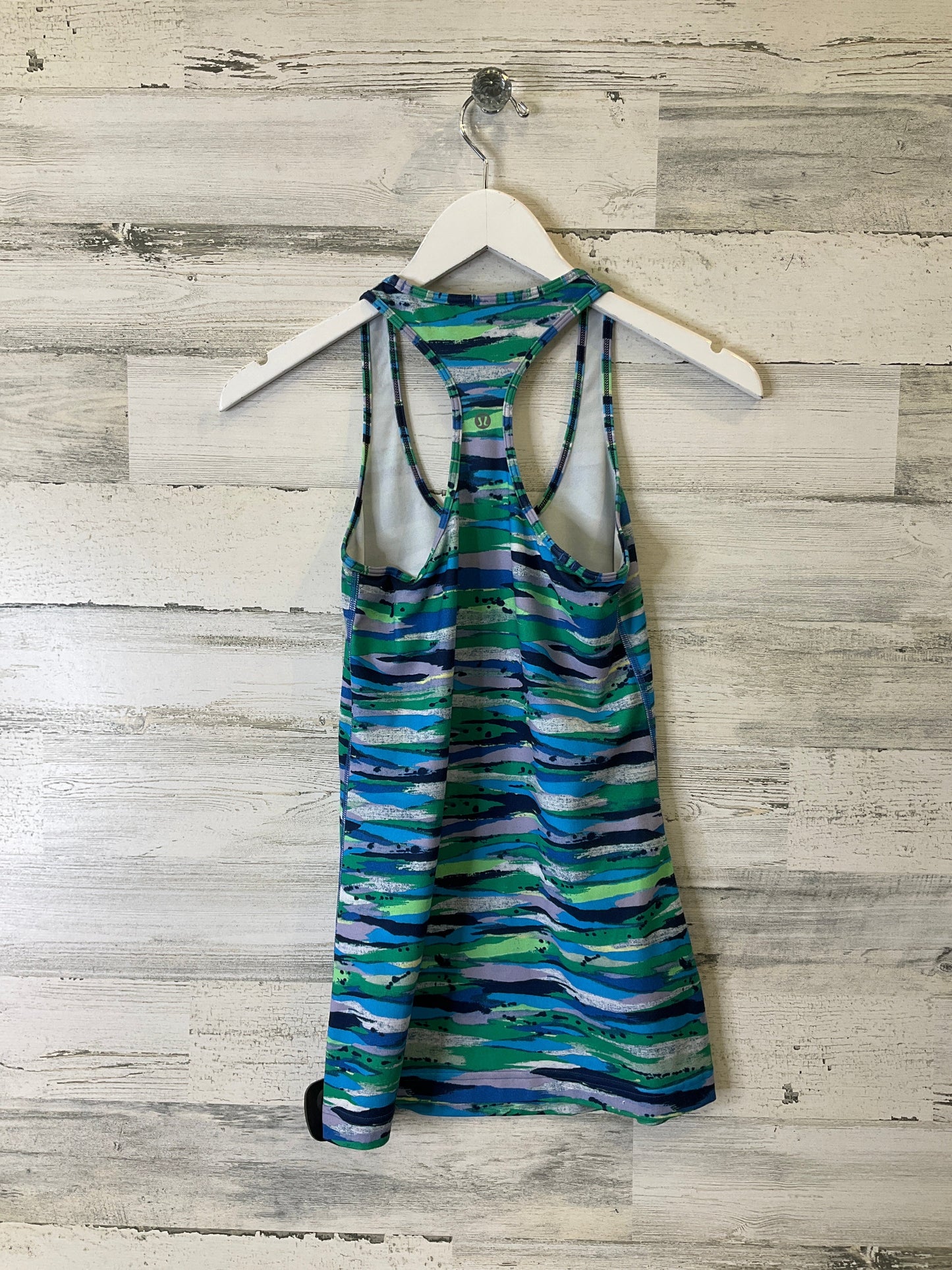 Athletic Tank Top By Lululemon In Blue & Green, Size: M