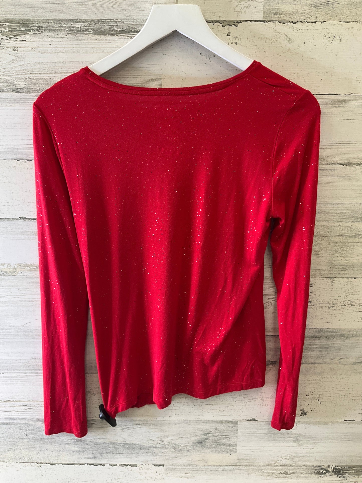 Top Long Sleeve By Clothes Mentor In Red, Size: S