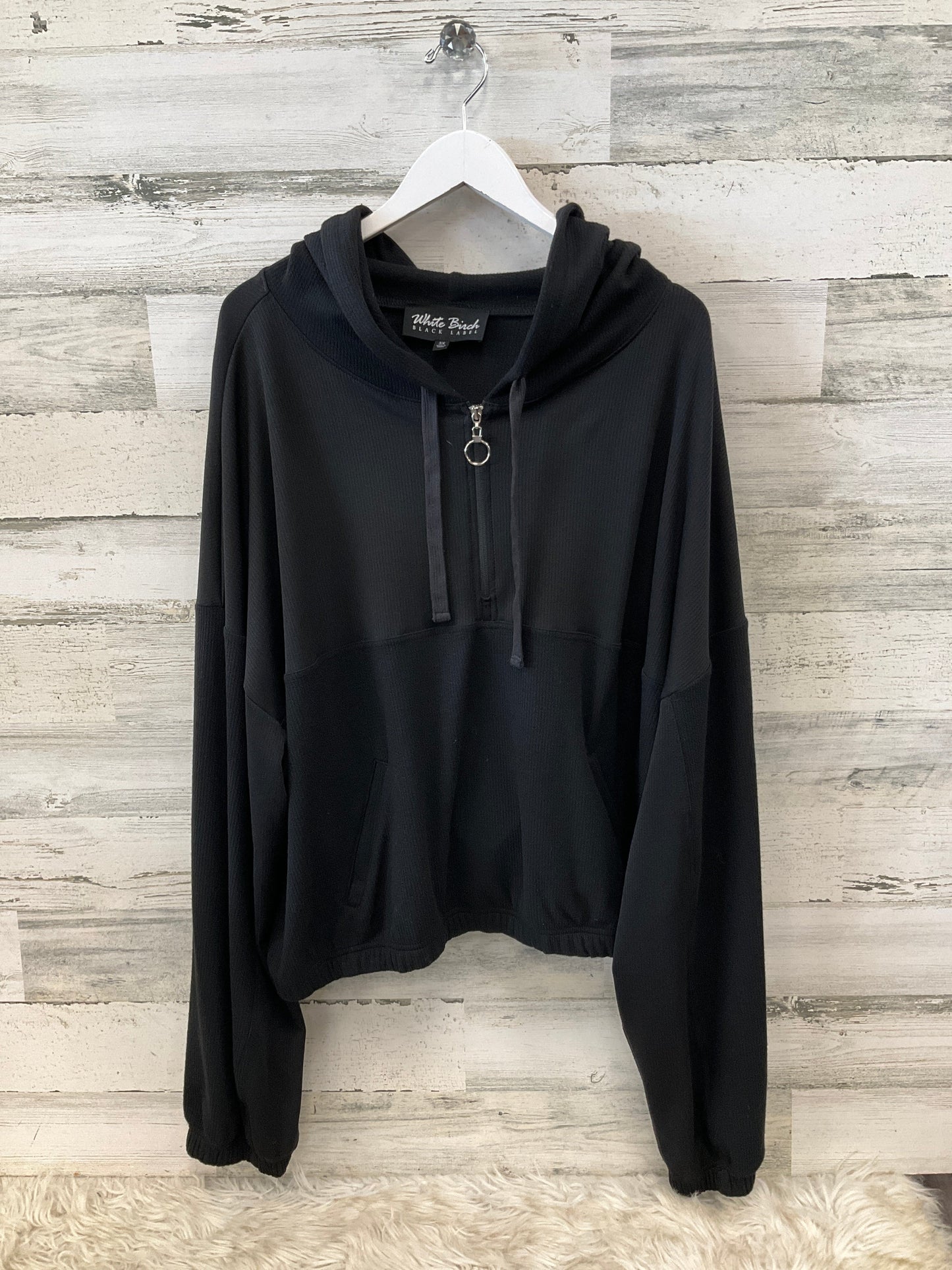 Sweatshirt Hoodie By White Birch In Black, Size: 3x