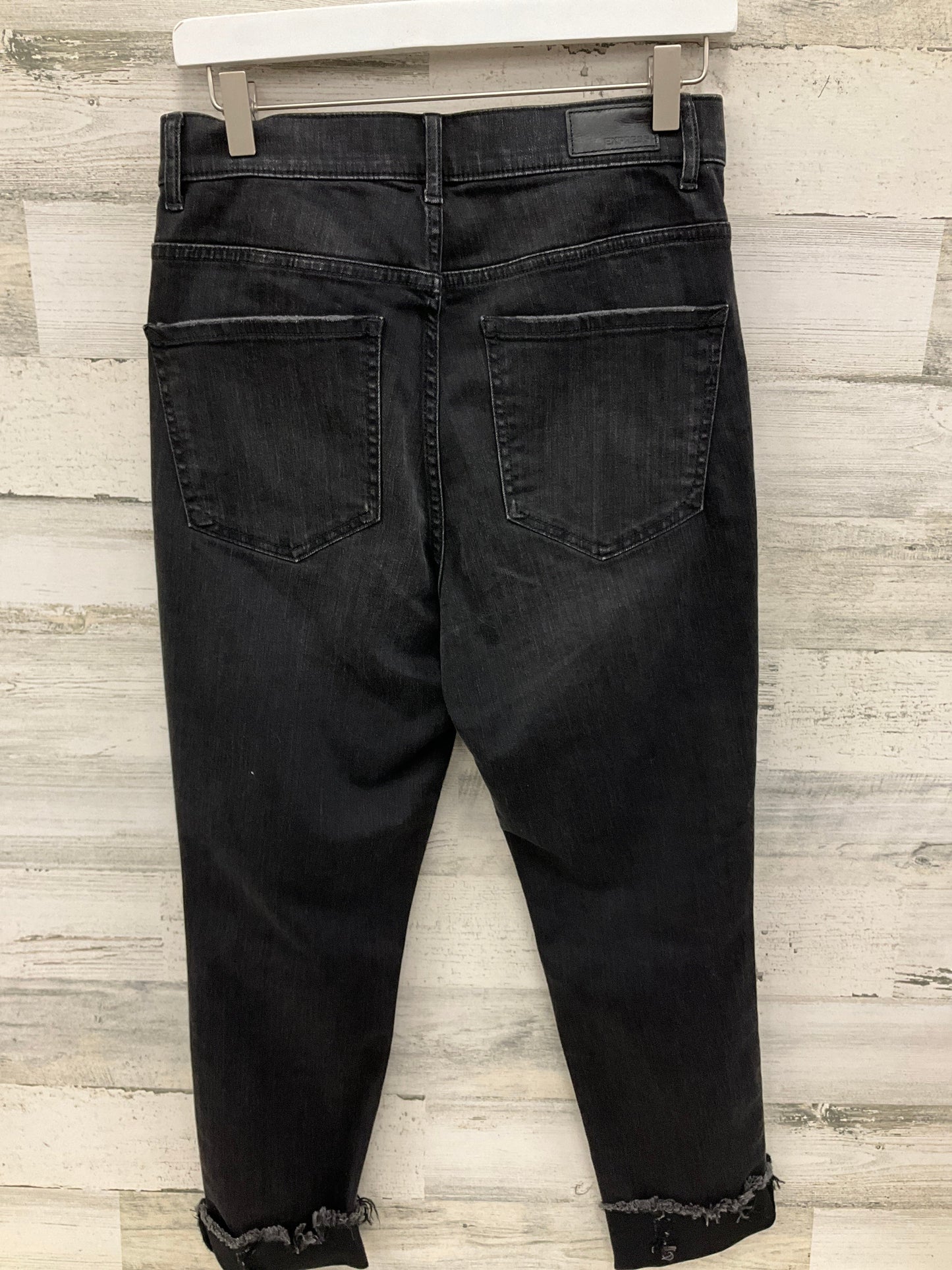 Jeans Straight By Express In Black, Size: 4