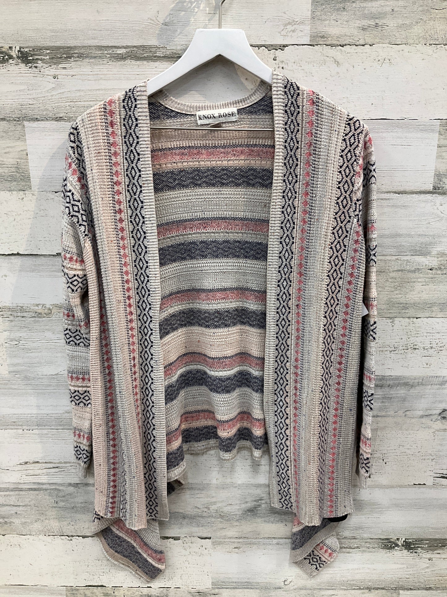 Sweater Cardigan By Knox Rose In Multi-colored, Size: S