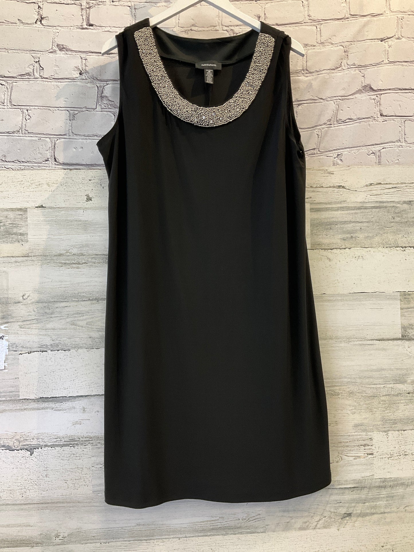 Dress Party Midi By R And M Richards In Black, Size: 1x