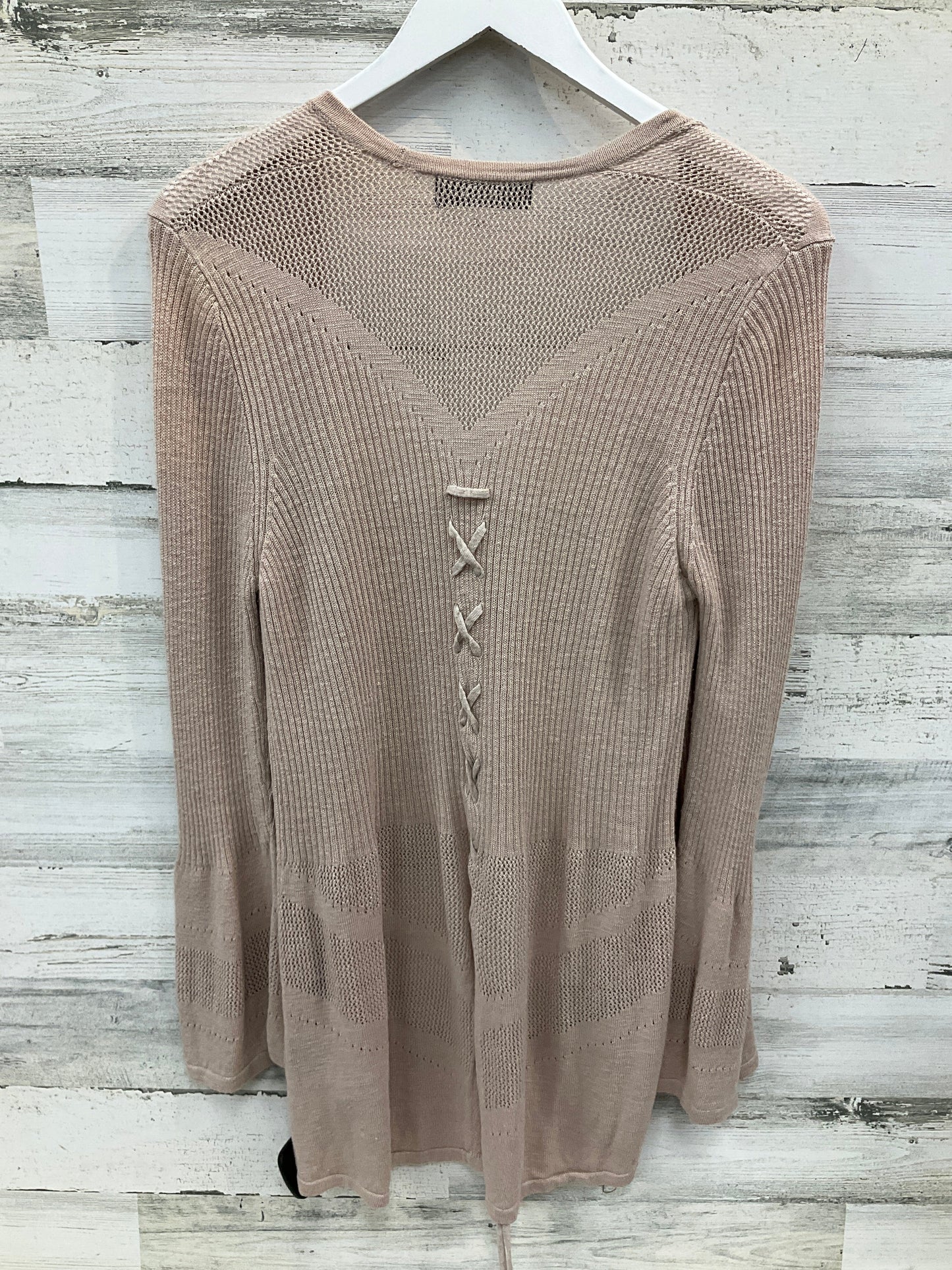 Sweater Cardigan By August Silk In Tan, Size: L