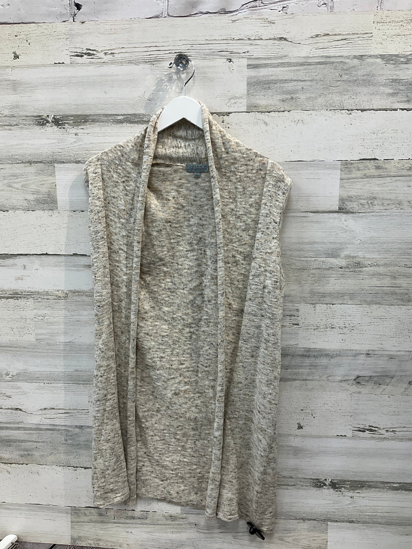 Vest Sweater By Joseph A. In Tan, Size: S